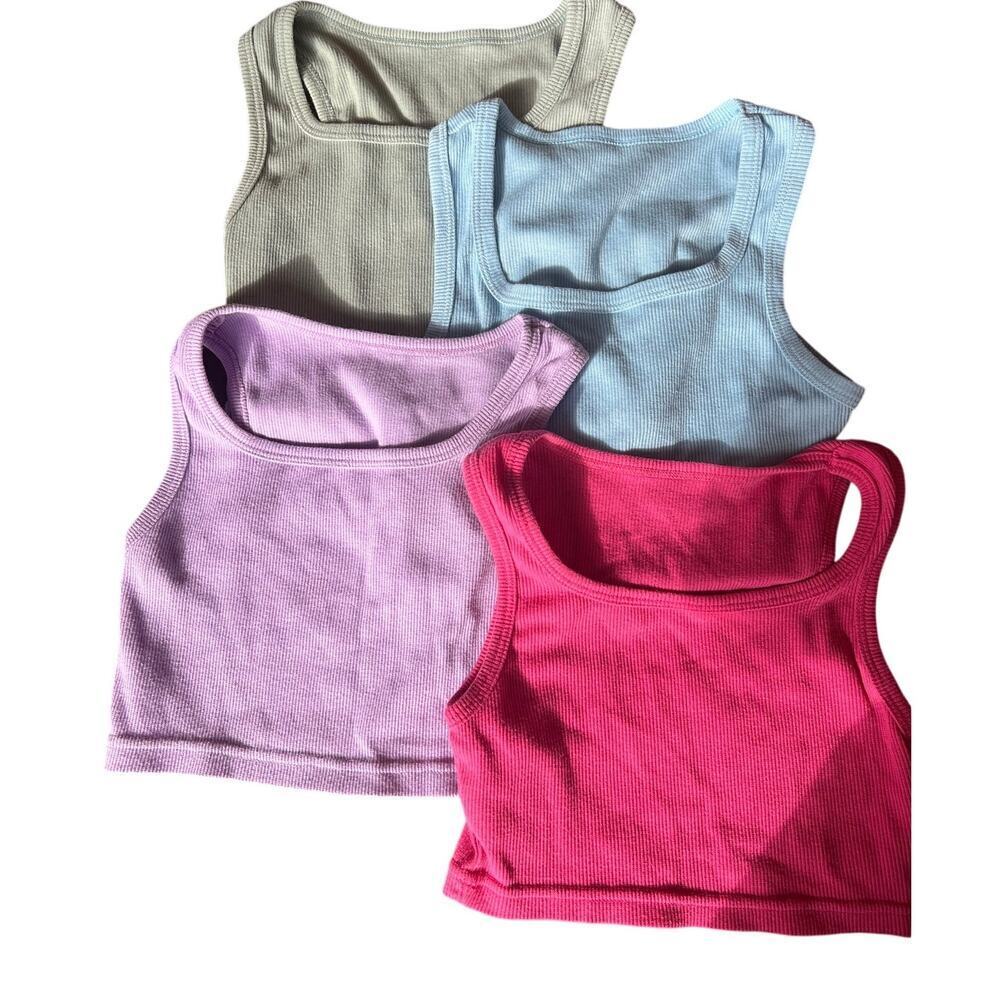 Girls Athletic Tops/Bottems, Spandex, Shorts, Racerback, Dance/Gymnastics, Small